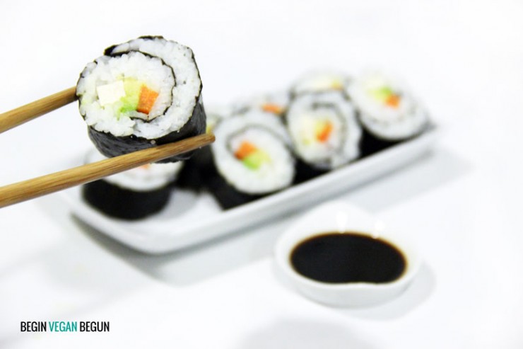 receta de sushi vegano